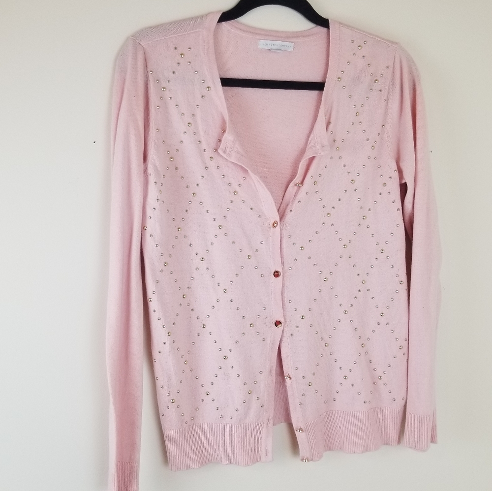New York & Co  Pink Cardigan
